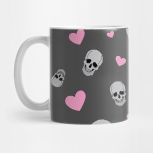 Skulls and hearts Mug